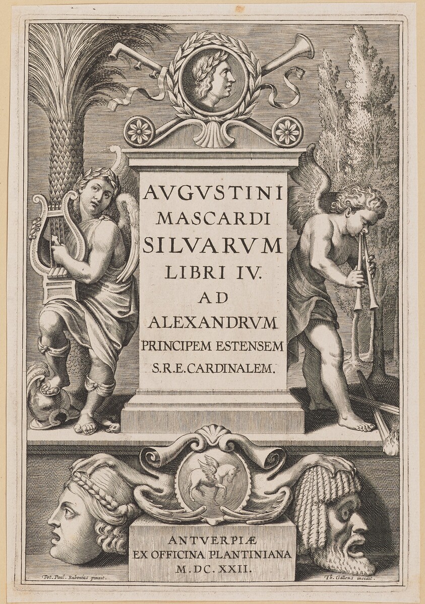 Title Page for Agostino Mascardi, Silvarium Libri IV