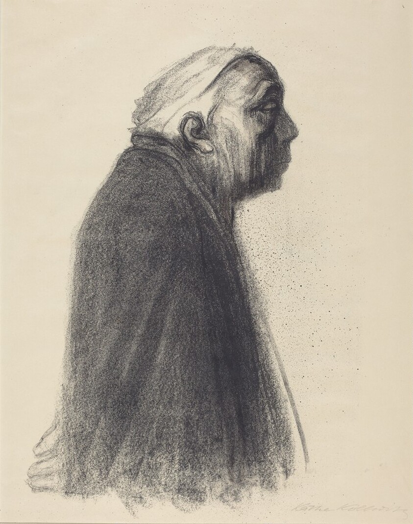 Self-Portrait in Profile Facing Right (Selbstbildnis in Profil nach Rechts)