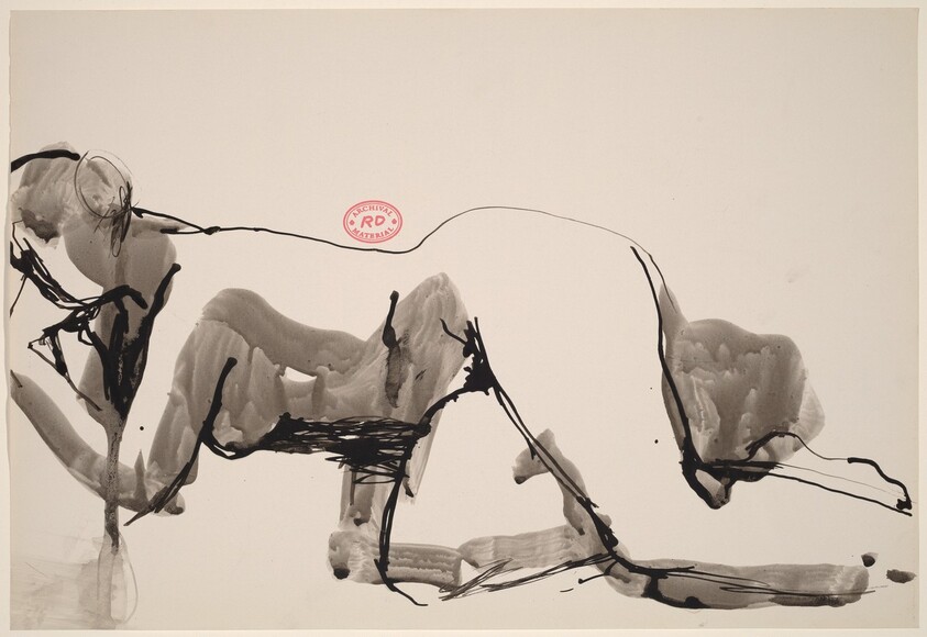 Untitled [nude lying on her side with left hand to cheek]