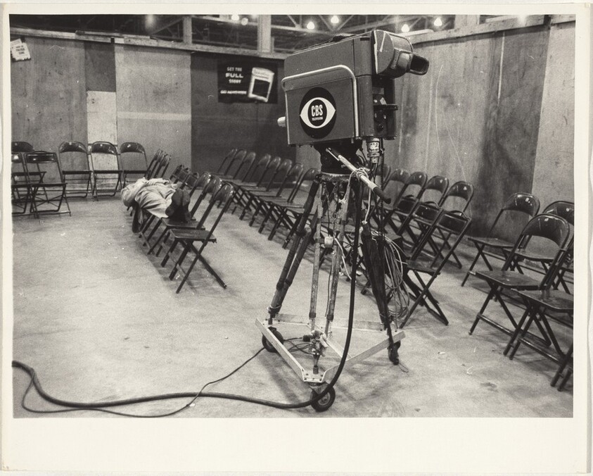 CBS camera, convention hall--Chicago