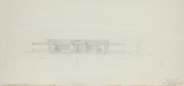 Early Elevation Study on 6th Street Axis