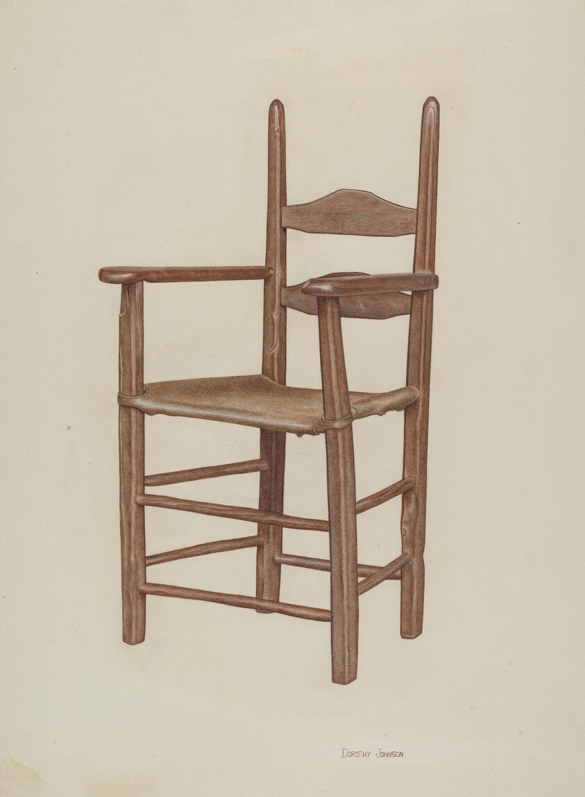 High-bottom High-back Armchair