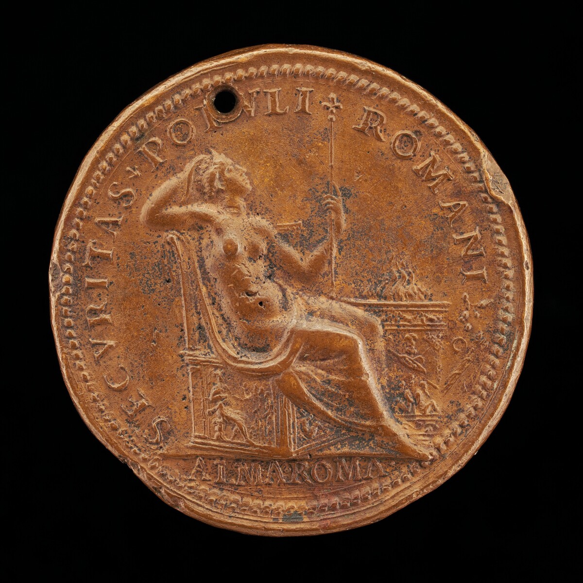 Securitas near an Altar [reverse]