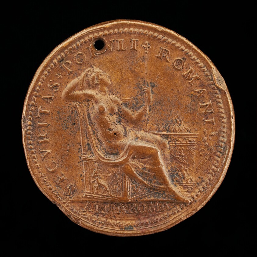 Securitas near an Altar [reverse]