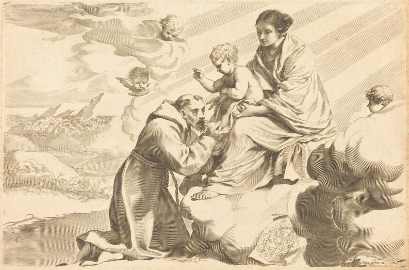 Saint Francis Adoring the Christ Child