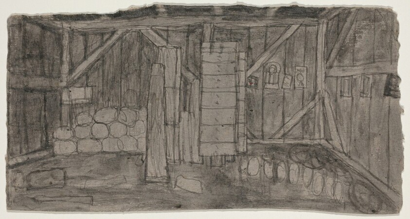 Untitled (Shed Interior) [verso]
