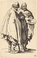 Blind Beggar and Companion, after Jacques Callot, 1622 or later