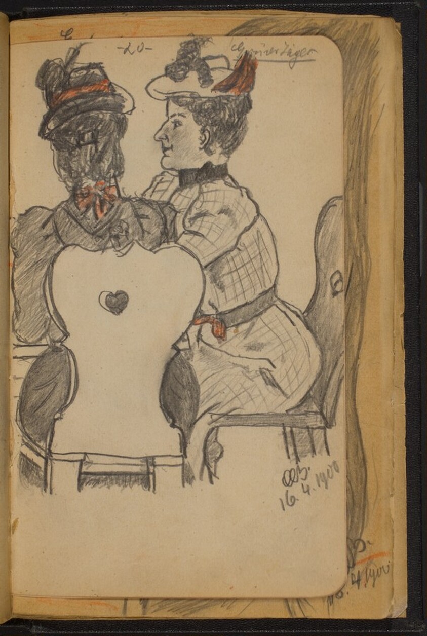 Two Women Seated at a Table