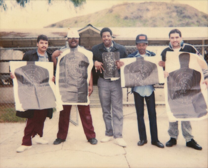 Untitled (Men with target practice)