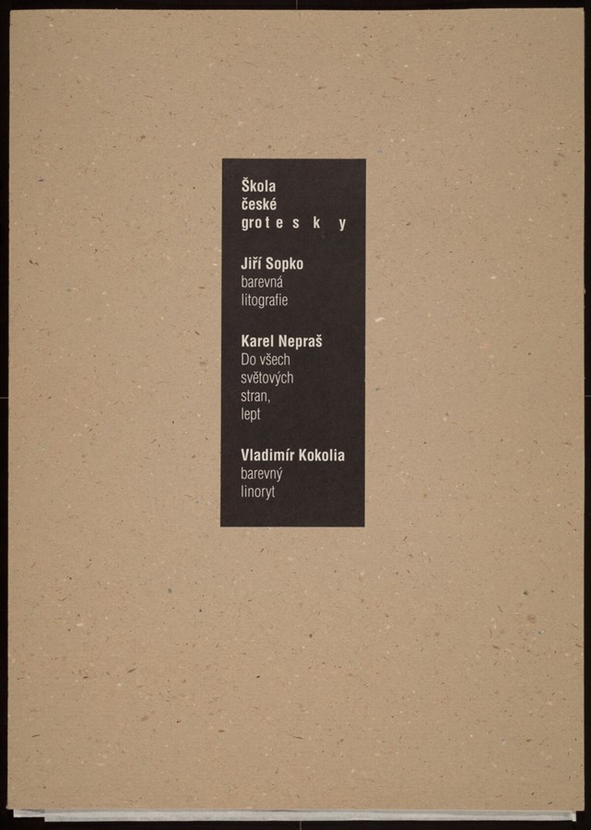 Skola Ceské Grotesky (Czech Grotesque School)