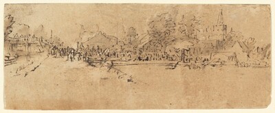 View of Diemen, Rembrandt van Rijn, c. 1655