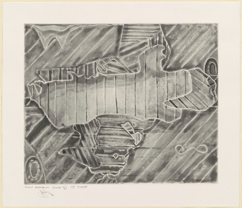 Green Angel 2 [proof of 1st element, plate B, 1st state]