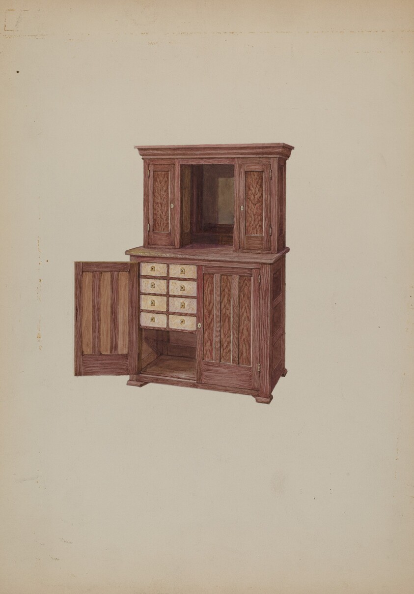 Cabinet, with Ivory Keyholes