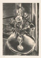 Flowers in Friend's Window, Yasuo Kuniyoshi, 1928