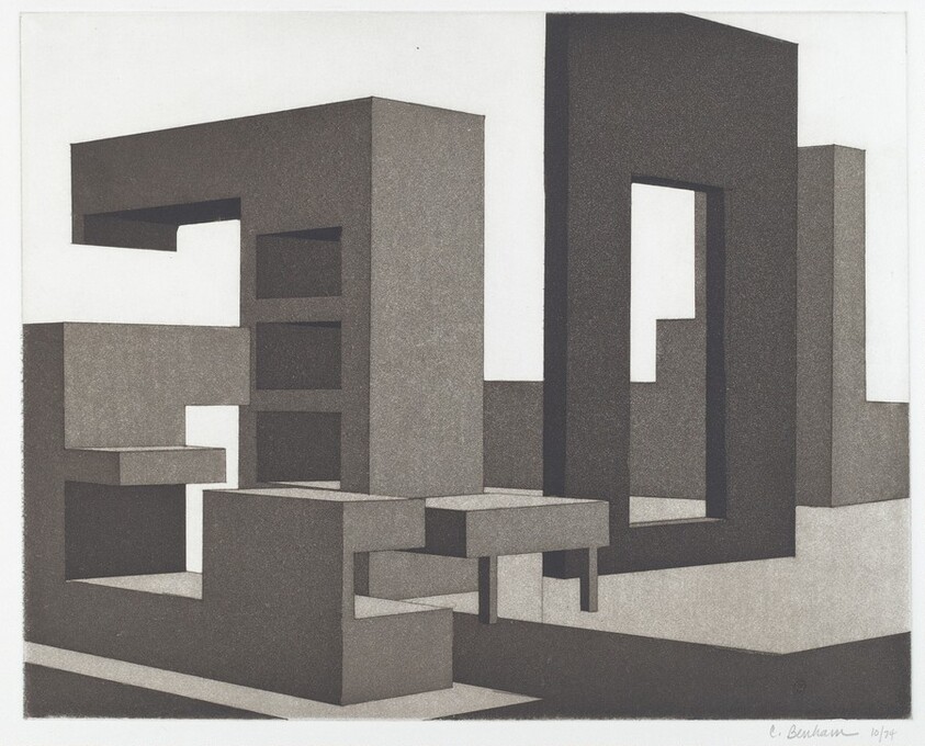 (Architectural-like structure; like a playground environmental sculpture)