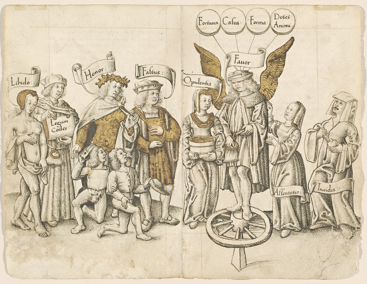 A Dialogue on Human Favor (recto) [fol. 15 verso / 16 recto]