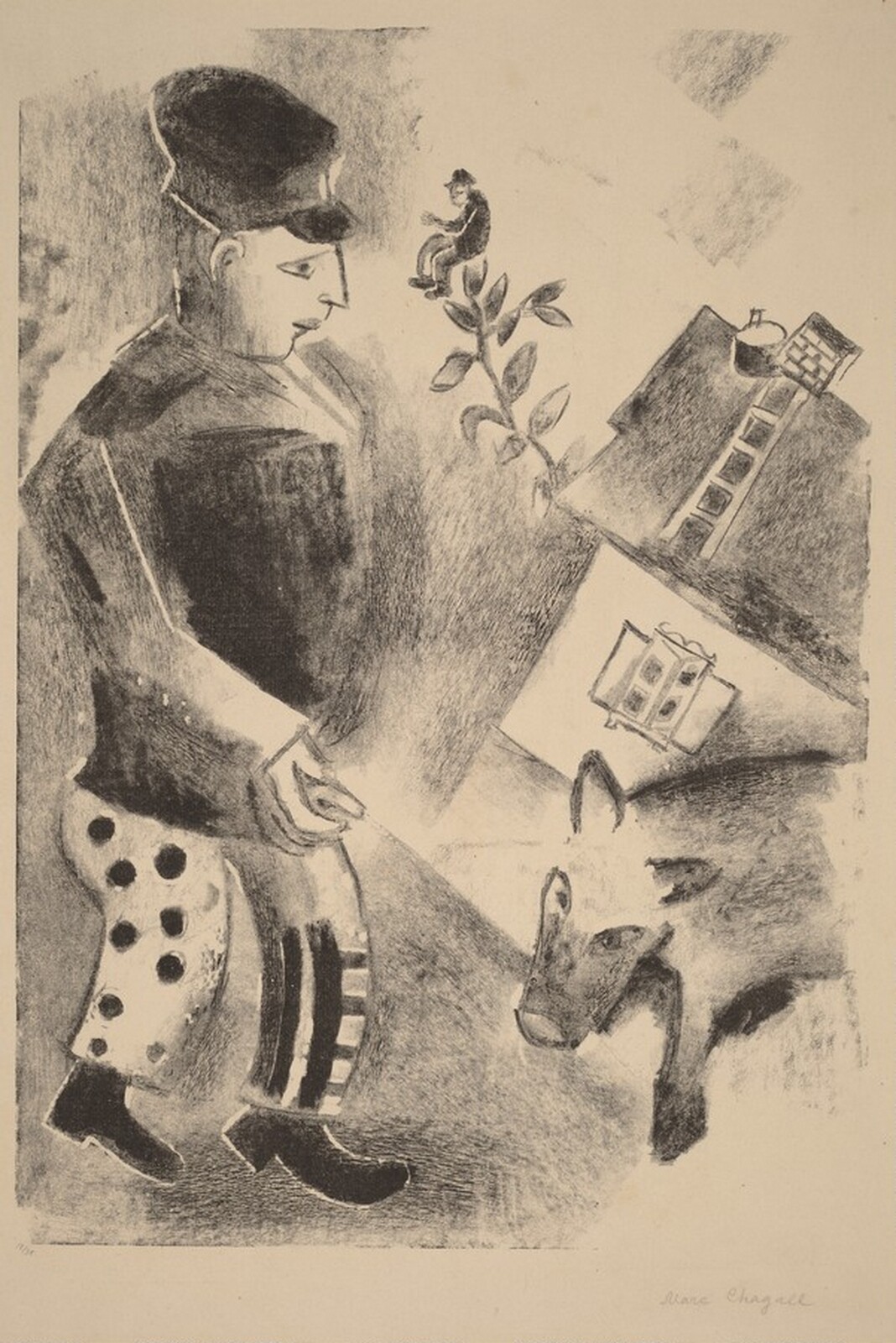 Man with a Pig, Marc Chagall, 1922/1923