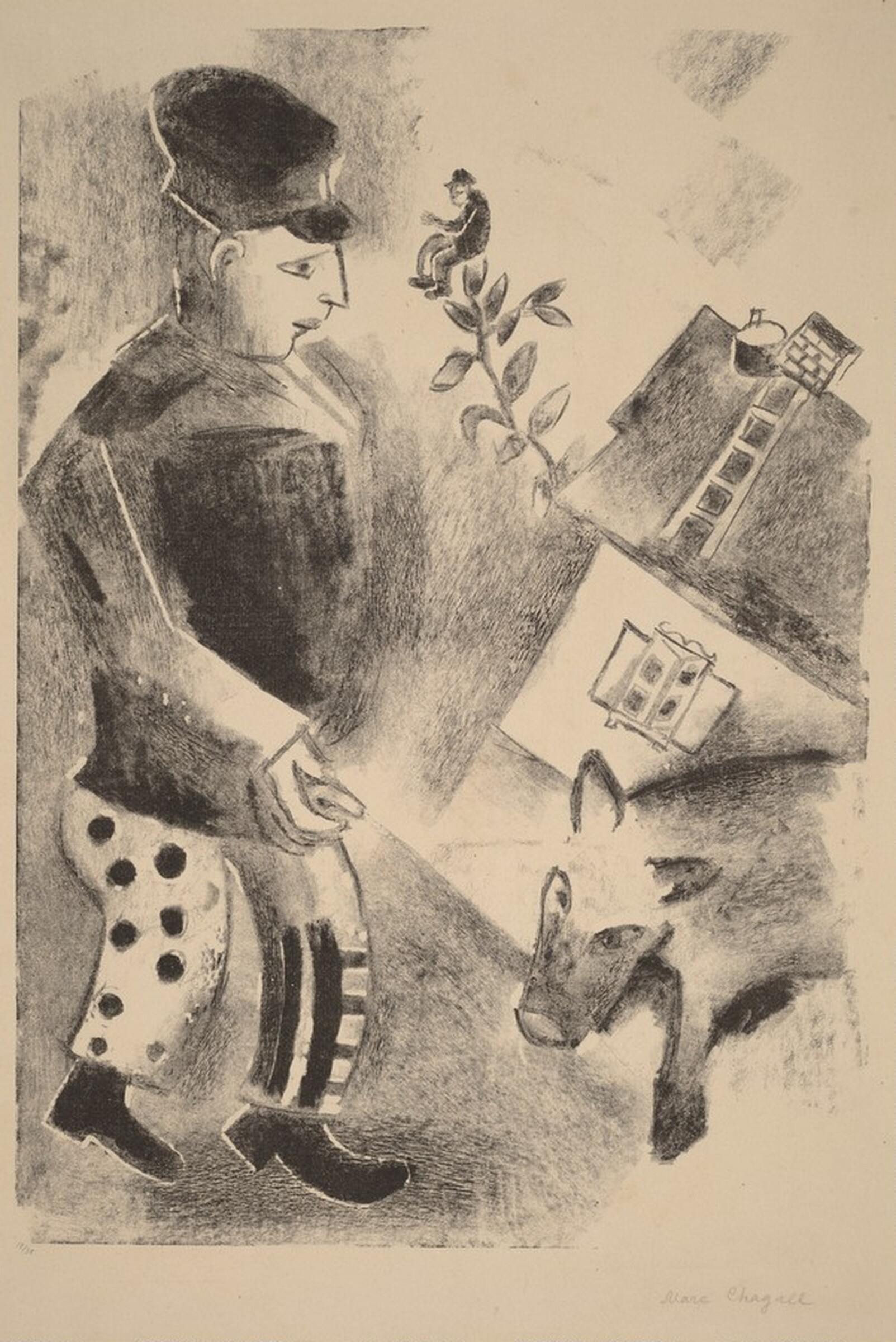 Man with a Pig, Marc Chagall, 1922/1923
