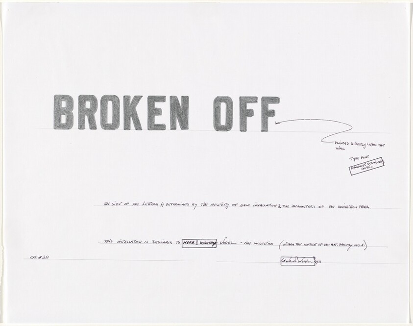 Study for "BROKEN OFF"