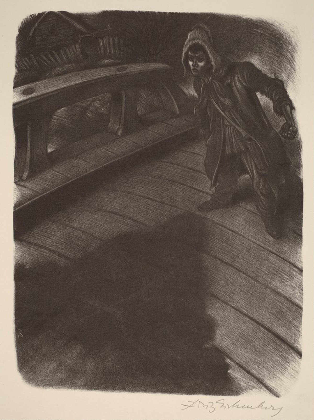 The Boy Who Threw the Stone (Book IV: Lacerations, facing p.134)