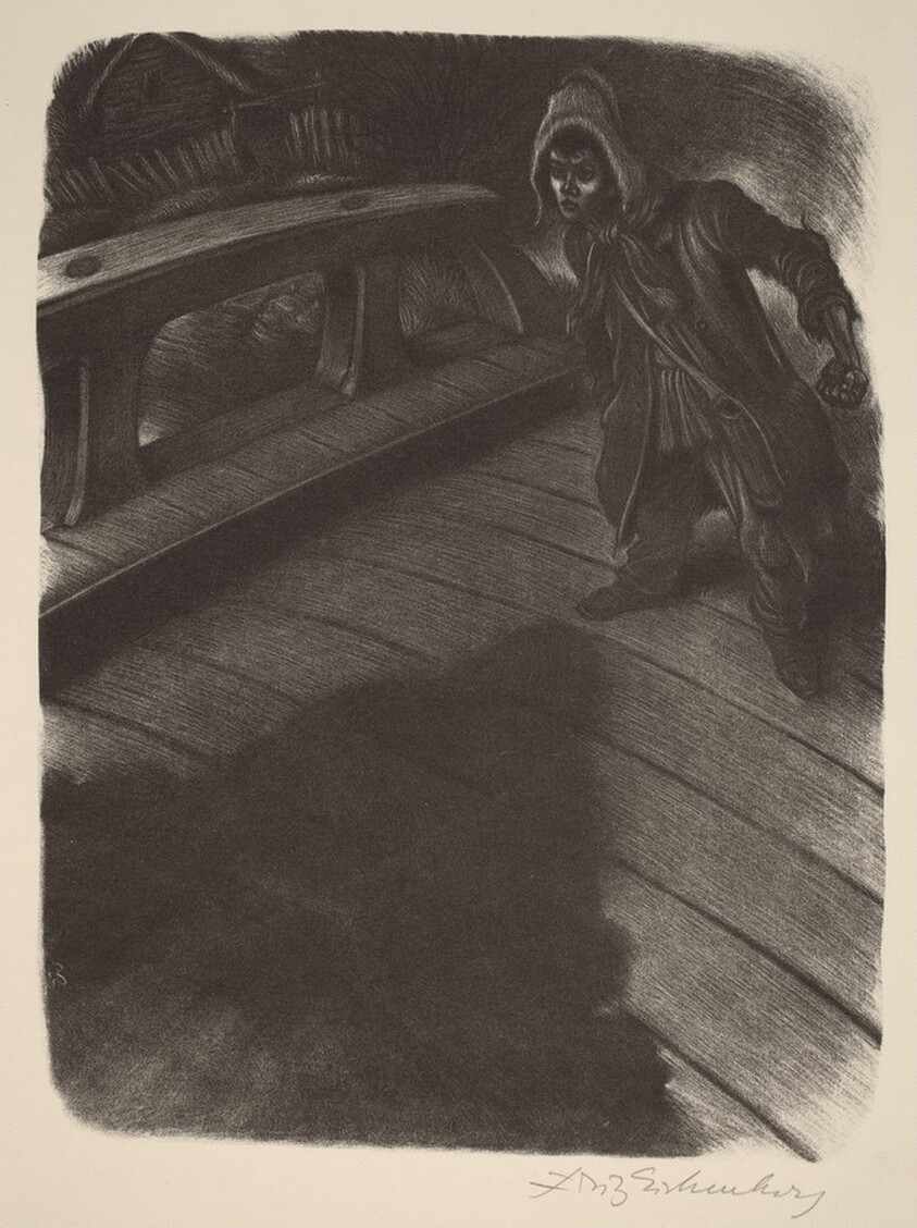 The Boy Who Threw the Stone (Book IV: Lacerations, facing p.134)