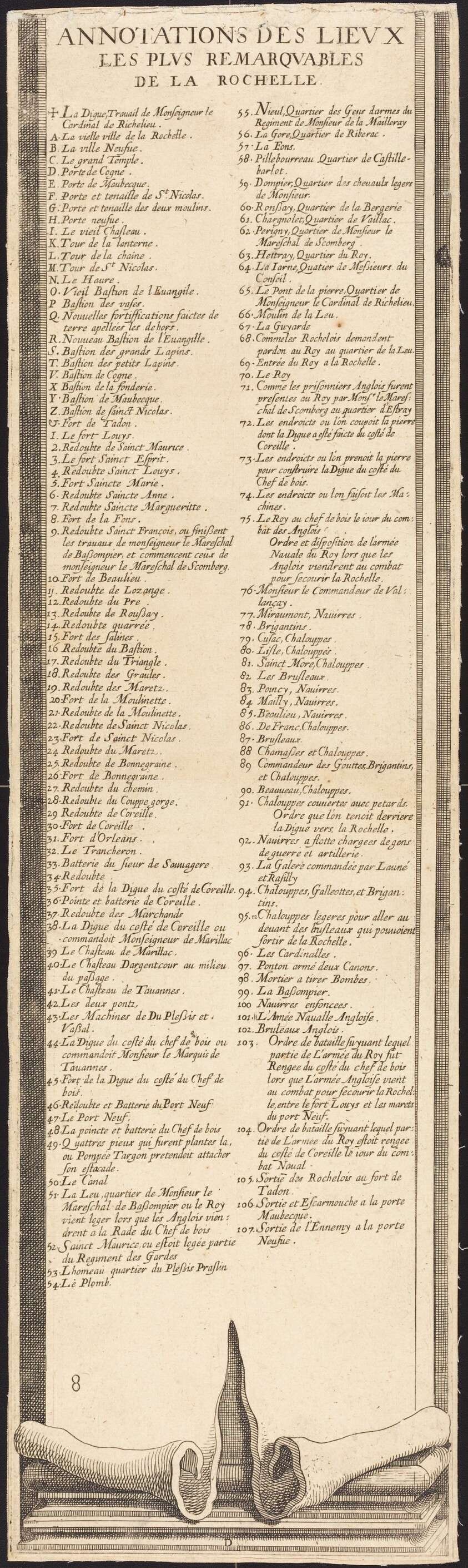 The Siege of La Rochelle [plate 9 of 16;  set comprises 1952.8.97-112]