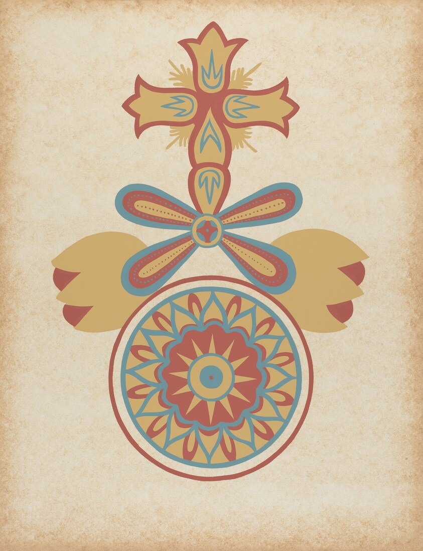 Santa Barbara Mission Doorway Design from the portfolio "Decorative Art of Spanish California"