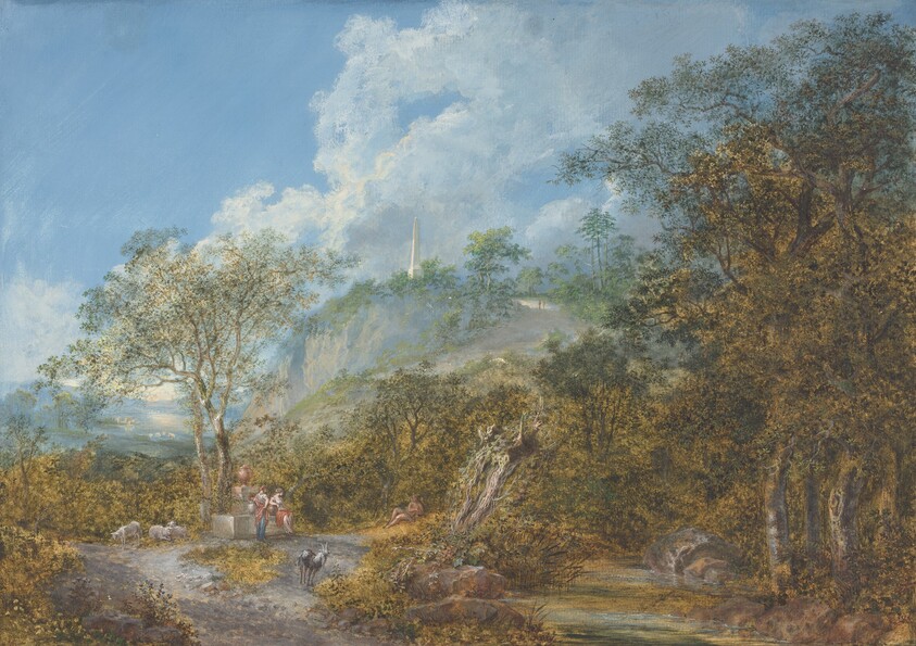 Arcadian Landscape with an Obelisk
