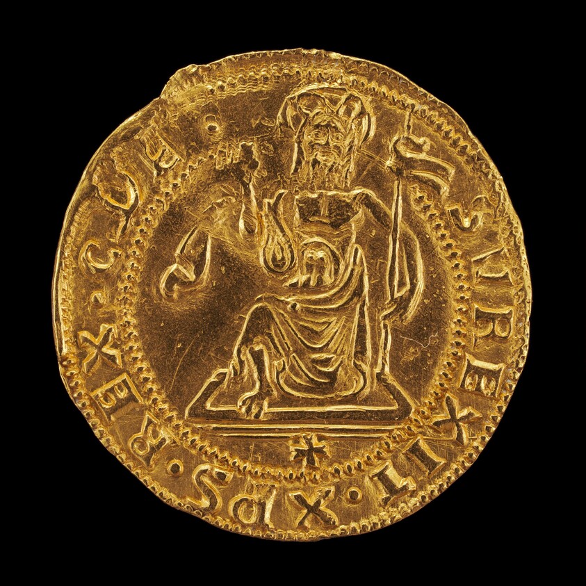 Christ Rising from the Tomb Holding a Banner [reverse]