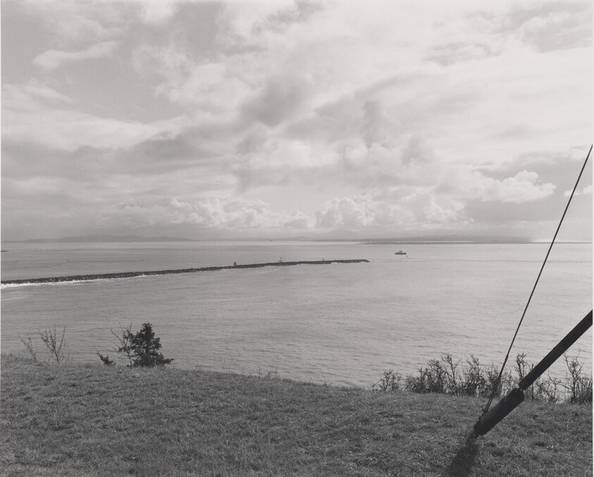 Southeast from Cape Disappointment, in Washington, across the Columbia River to Oregon