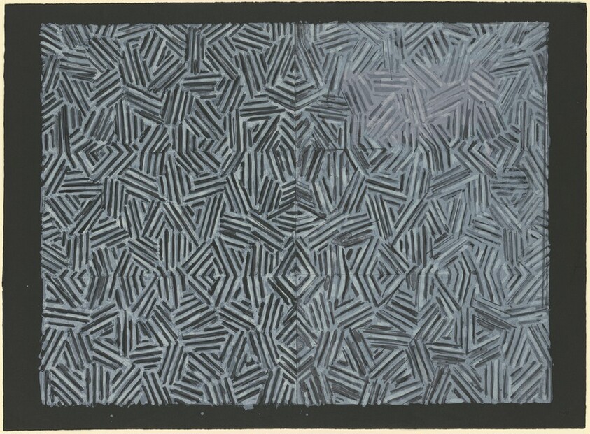 Corpse and Mirror [verso] [trial proof]