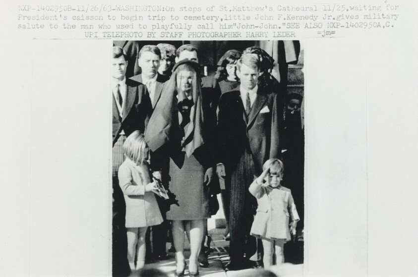 Title from caption on object: “On Steps of St. Matthew's Cathedral...”