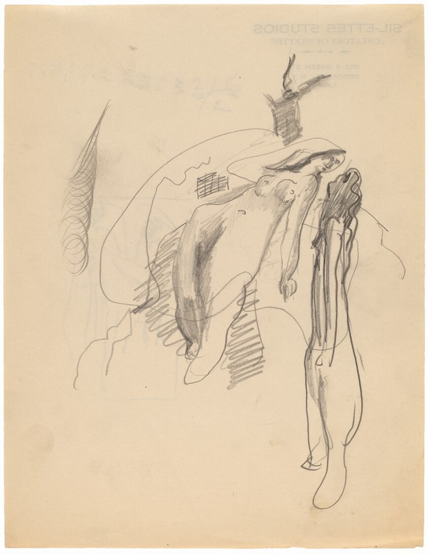 Two Nudes in an Imaginary Setting [recto]