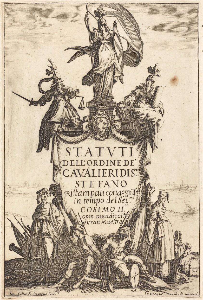 Frontispiece for the "Statutes of the Order of the Knights of Saint Stephen"