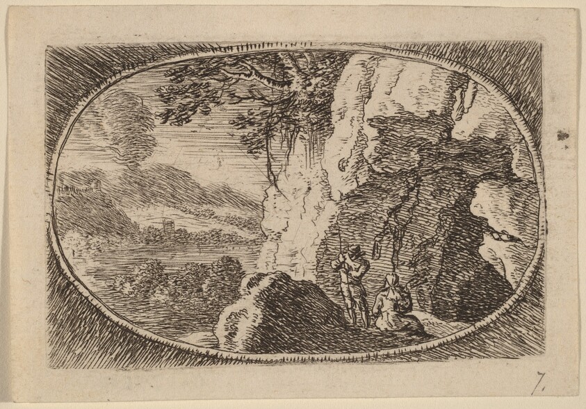 Man and Woman at the Mouth of a Cave