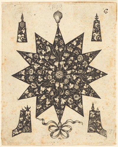 Star Embellished with Flowers