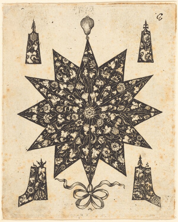 Star Embellished with Flowers