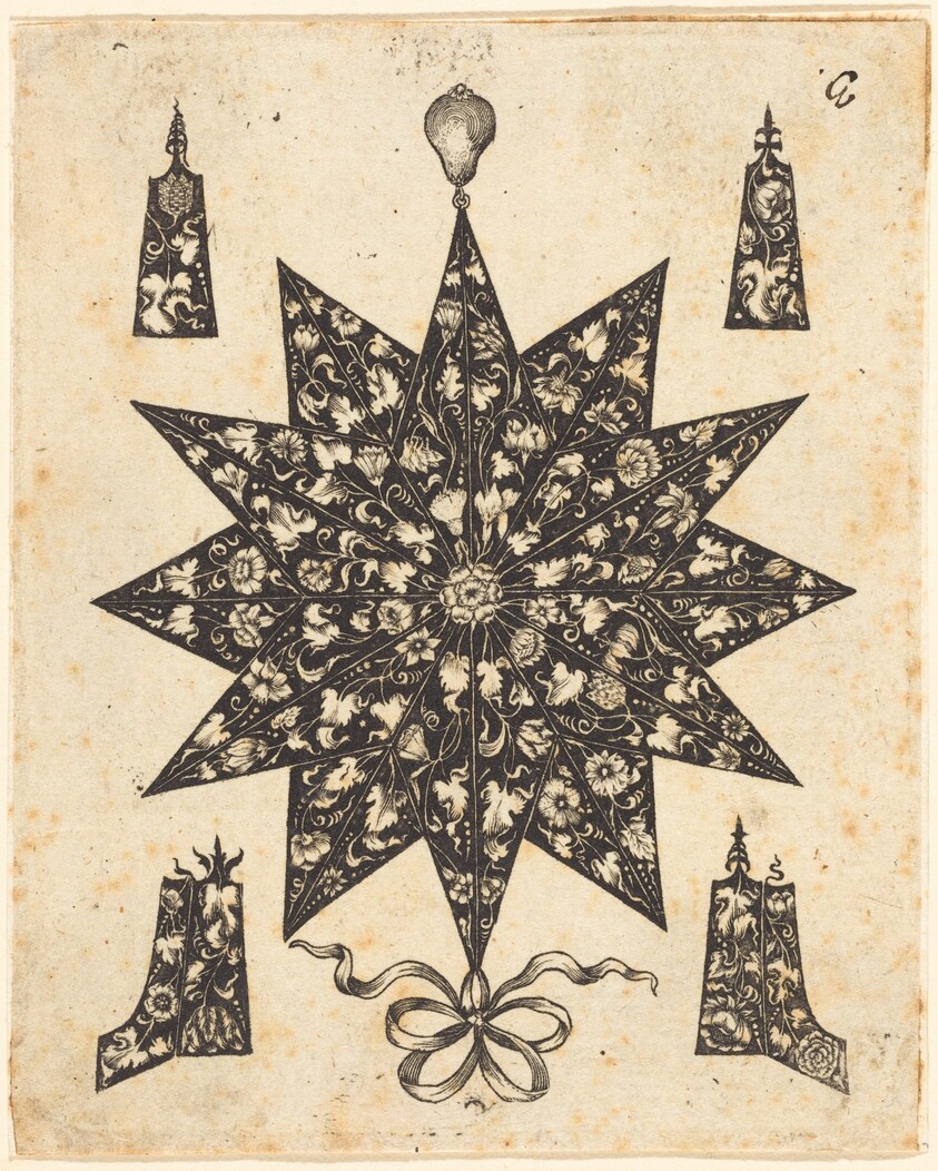 Star Embellished with Flowers