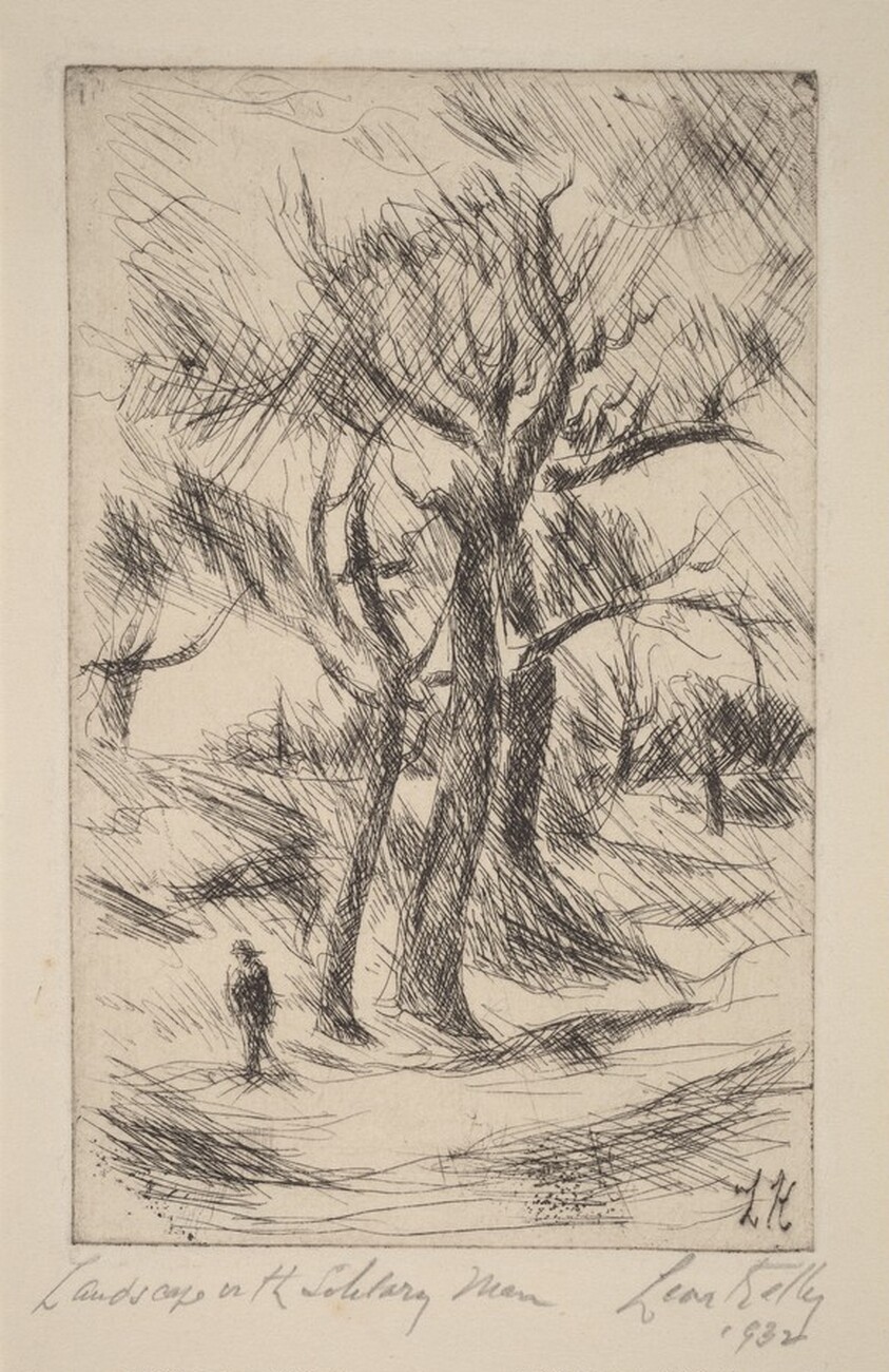 Landscape With Solitary Man