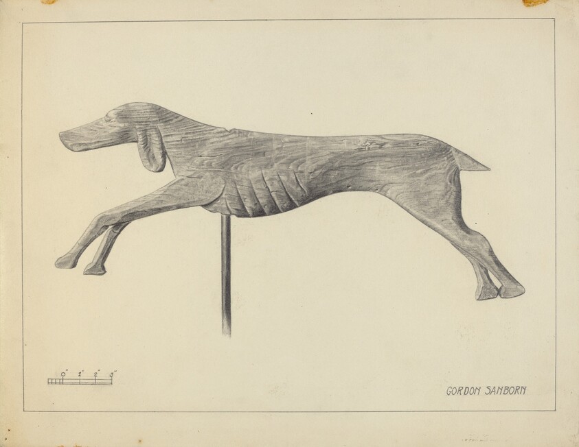Running Dog Weather Vane