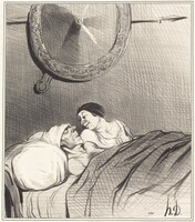 Ulysse et Pénélope, Honoré Daumier, 1842