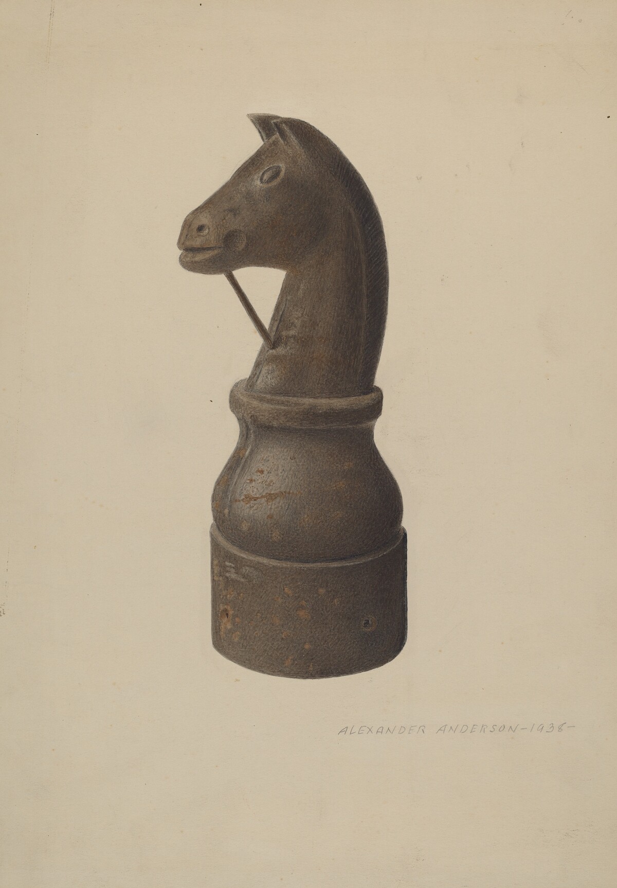 Horse Head Hitching Post