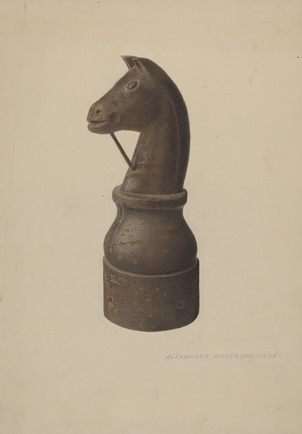 Horse Head Hitching Post