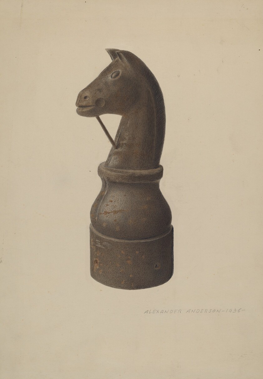 Horse Head Hitching Post