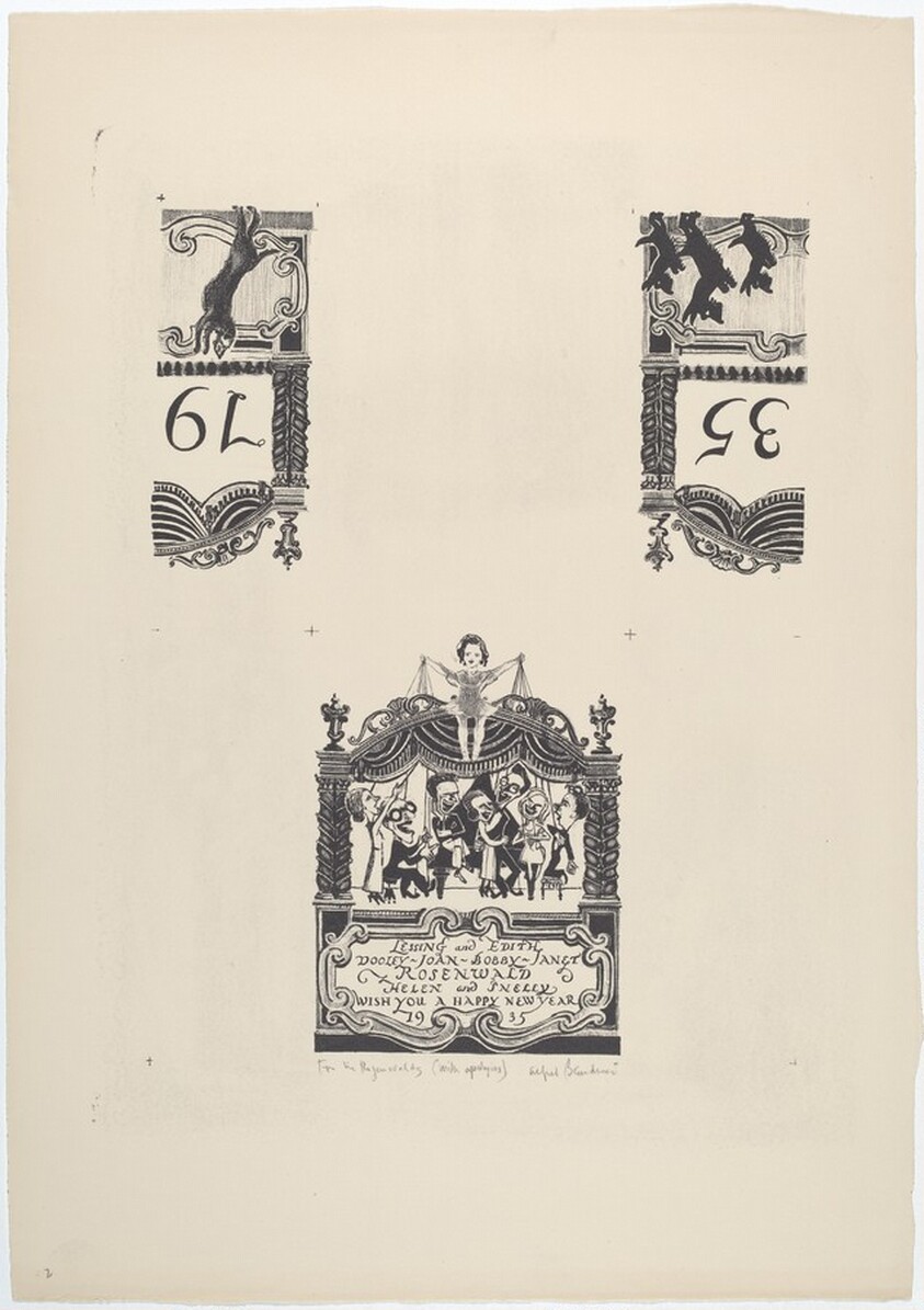 Rosenwald New Year Card