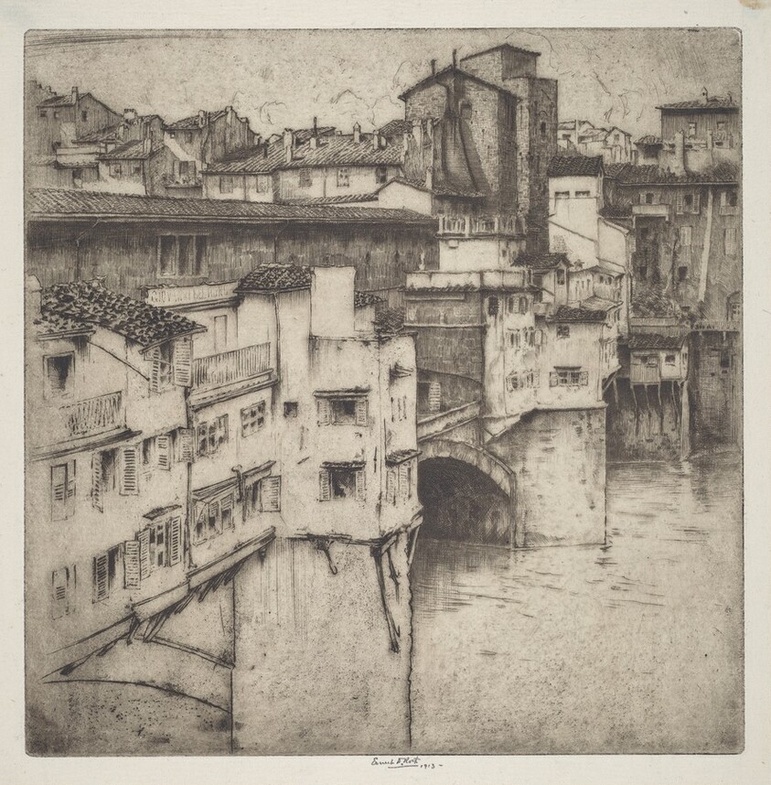 Looking over the Ponte Vecchio