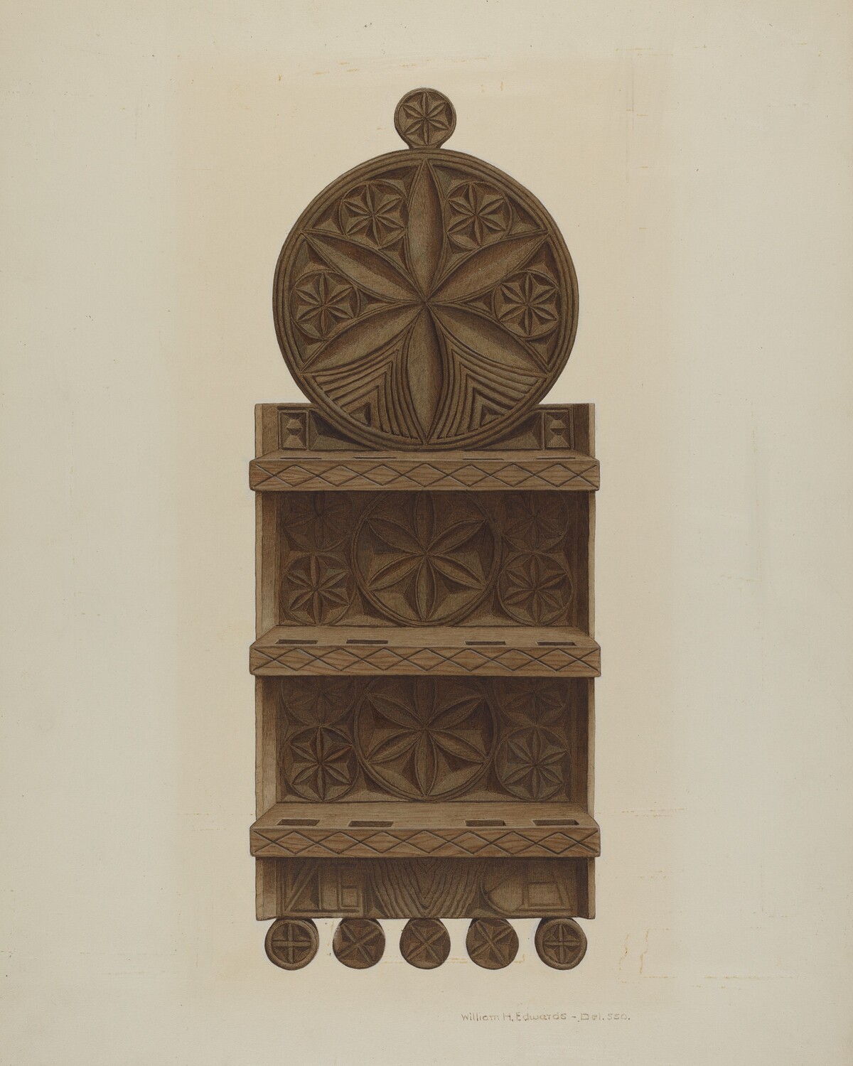 Pa. German Spoon Rack