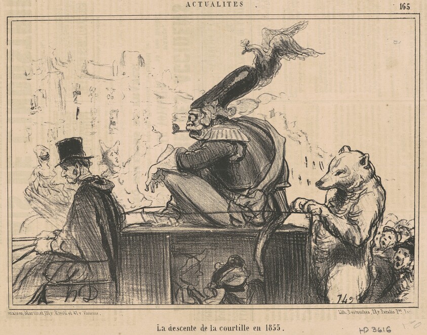 La descente de la courtille en 1855