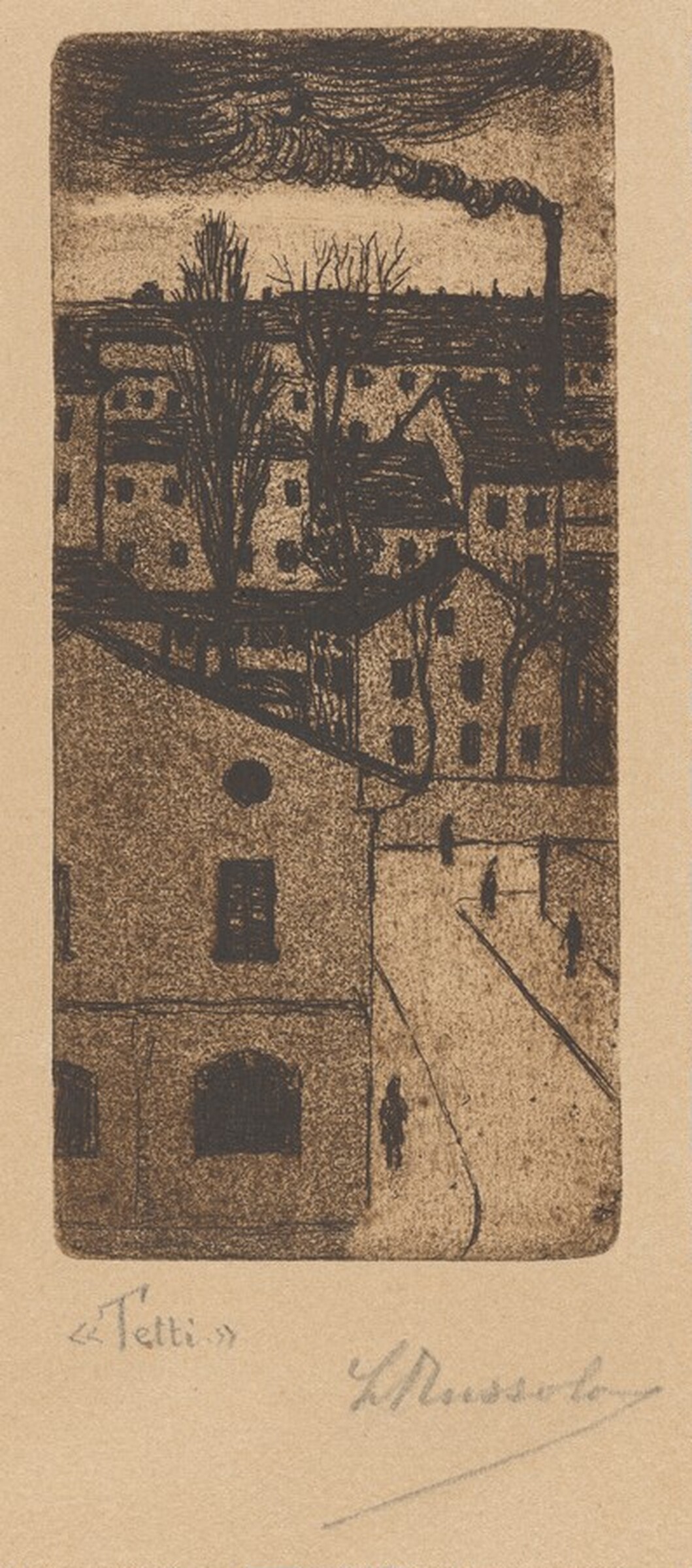 Tetti (Roofs), Luigi Russolo, 1910