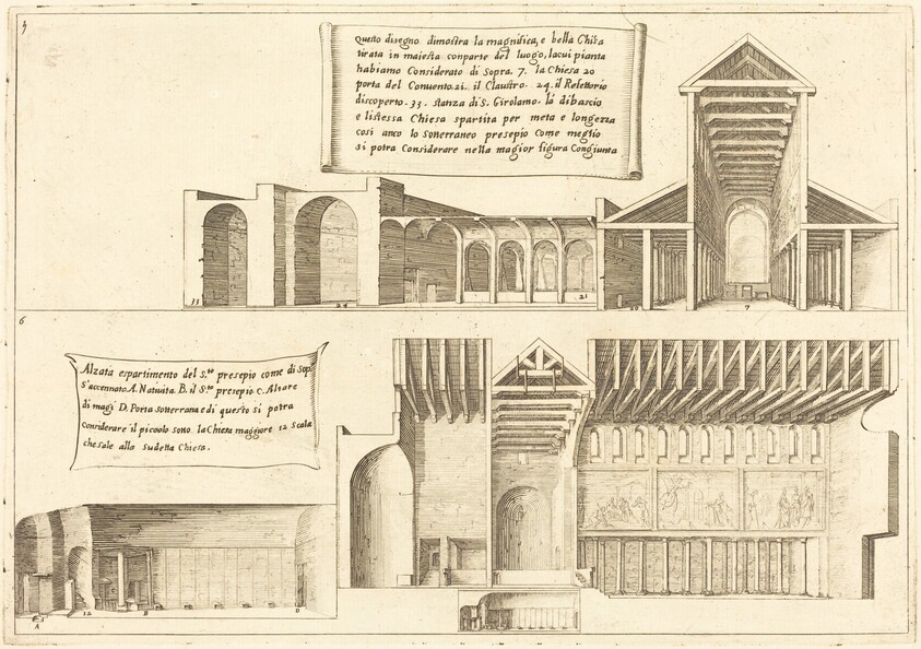 Elevation of Churches including the Holy Manger